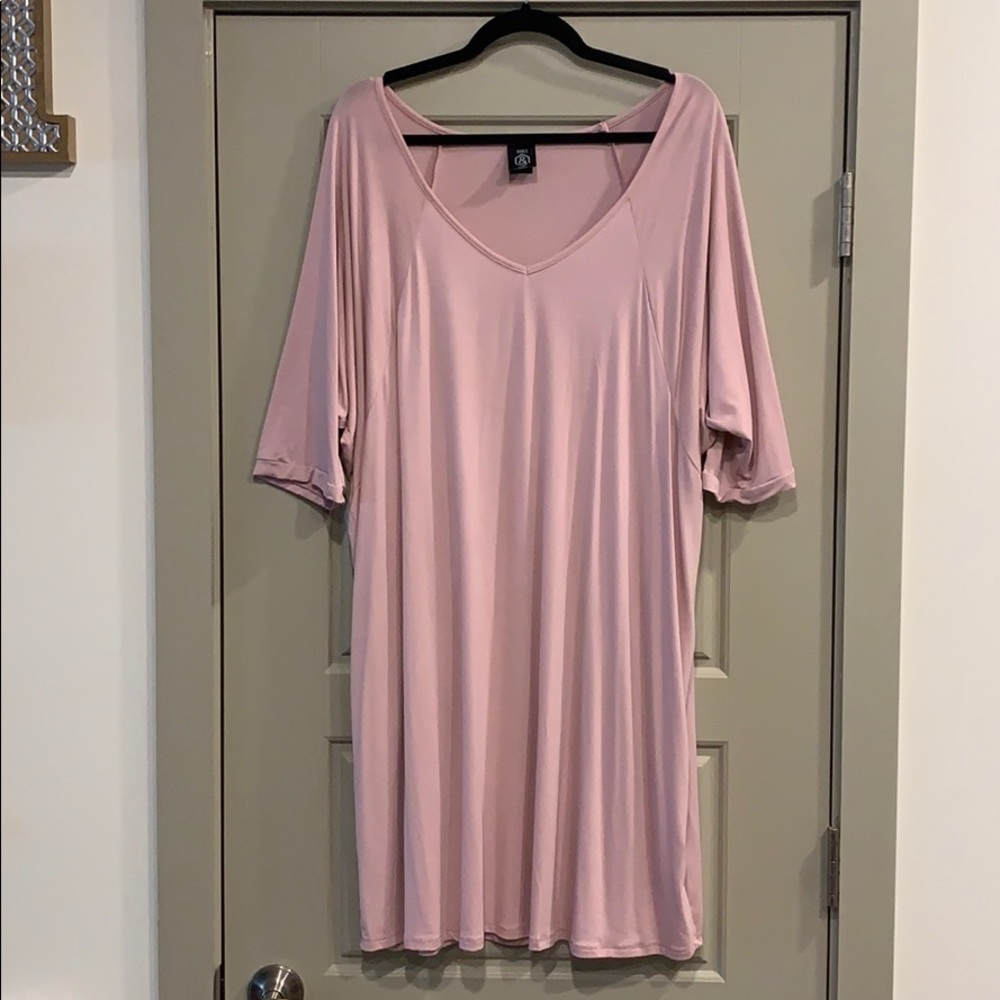 Agnes & Dora - Light Pink V-neck Tunic - Size 3X